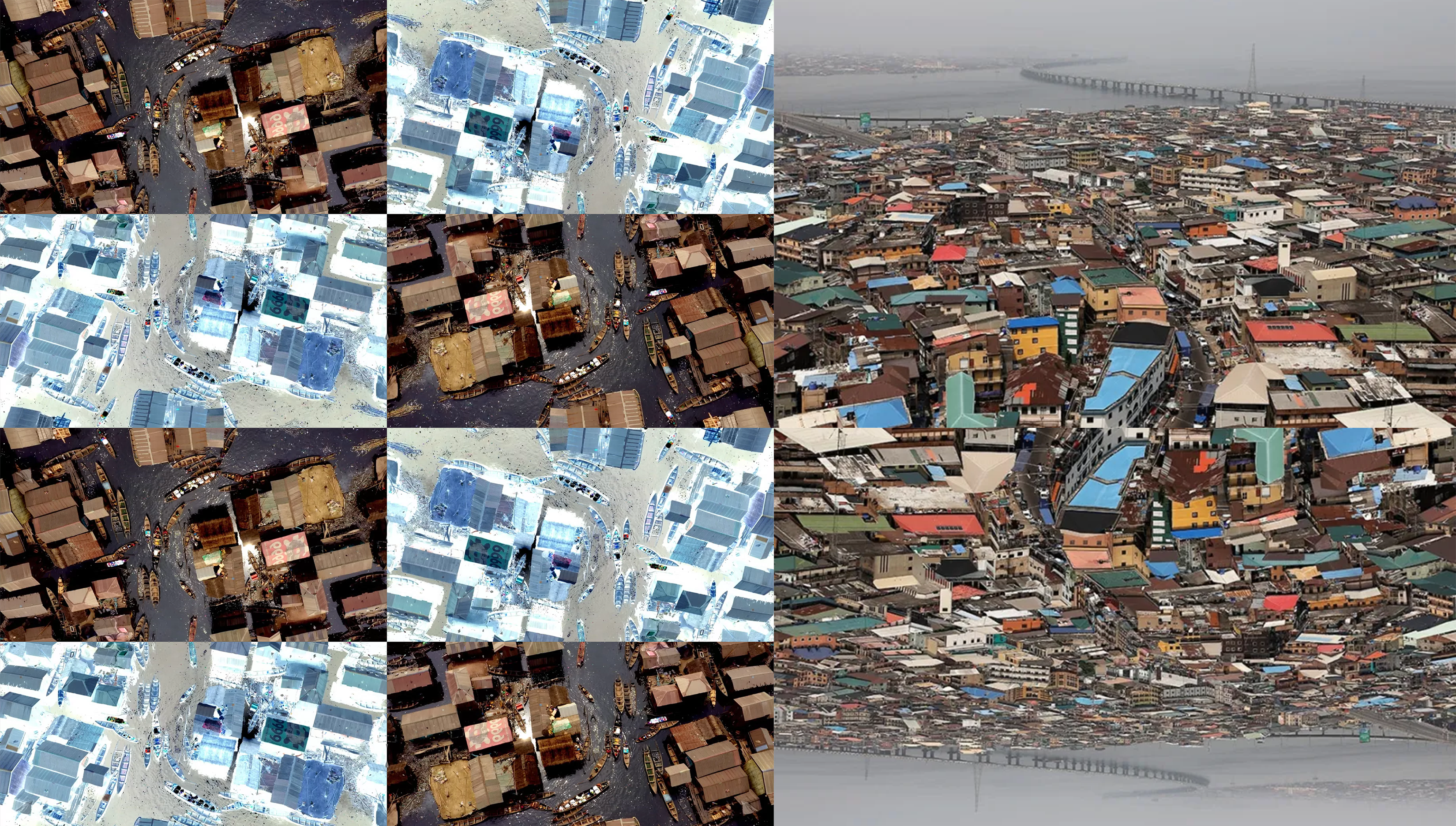 Aerial views of Lagos Central Business District and Informal Settlement-1