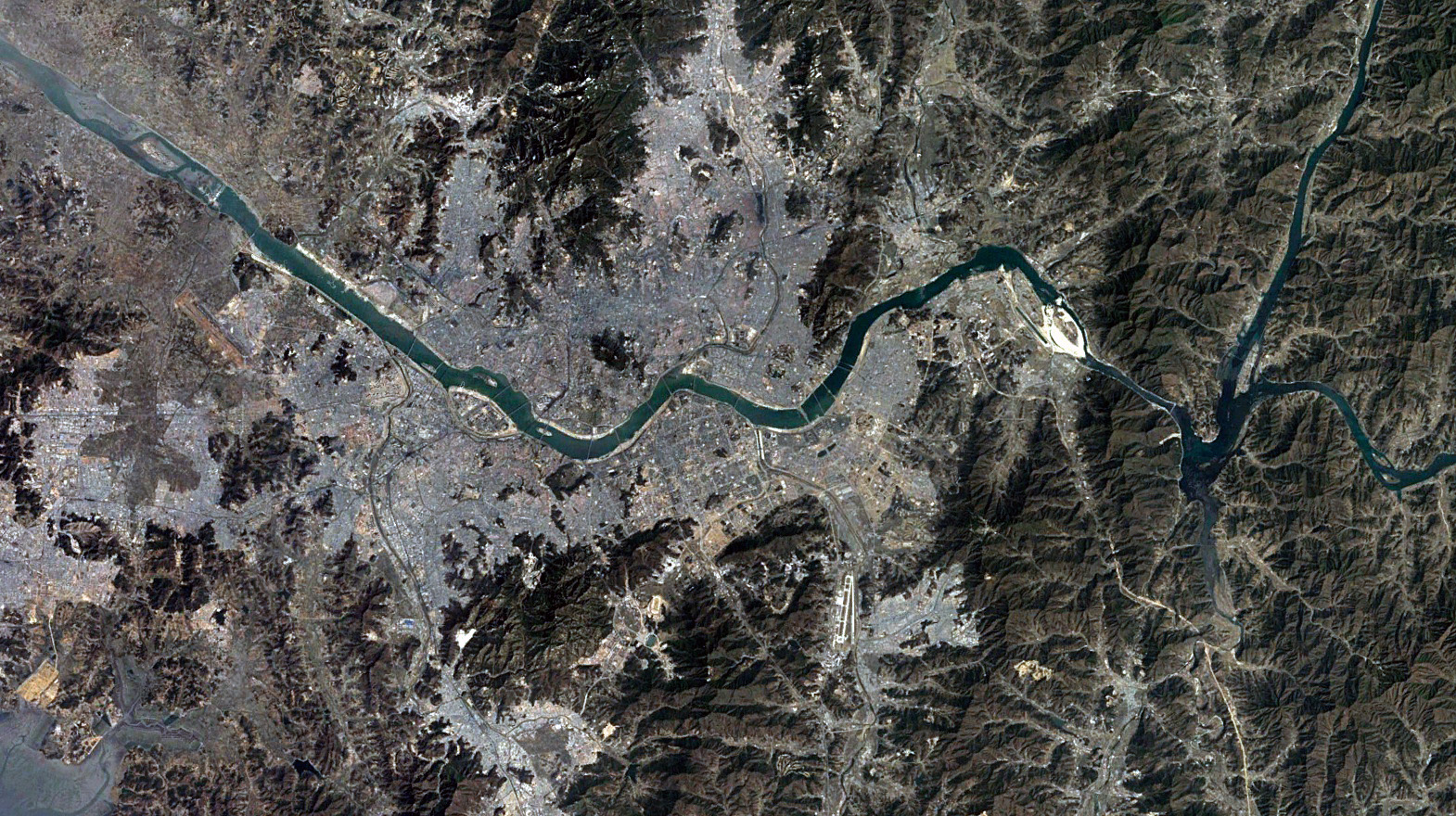 seoul satellite view 1986