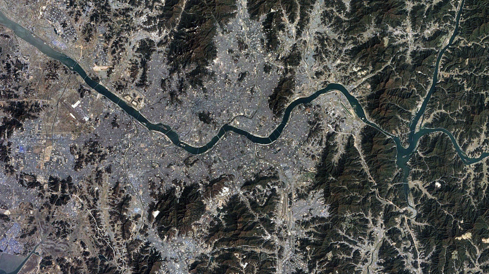 seoul satellite view 2000