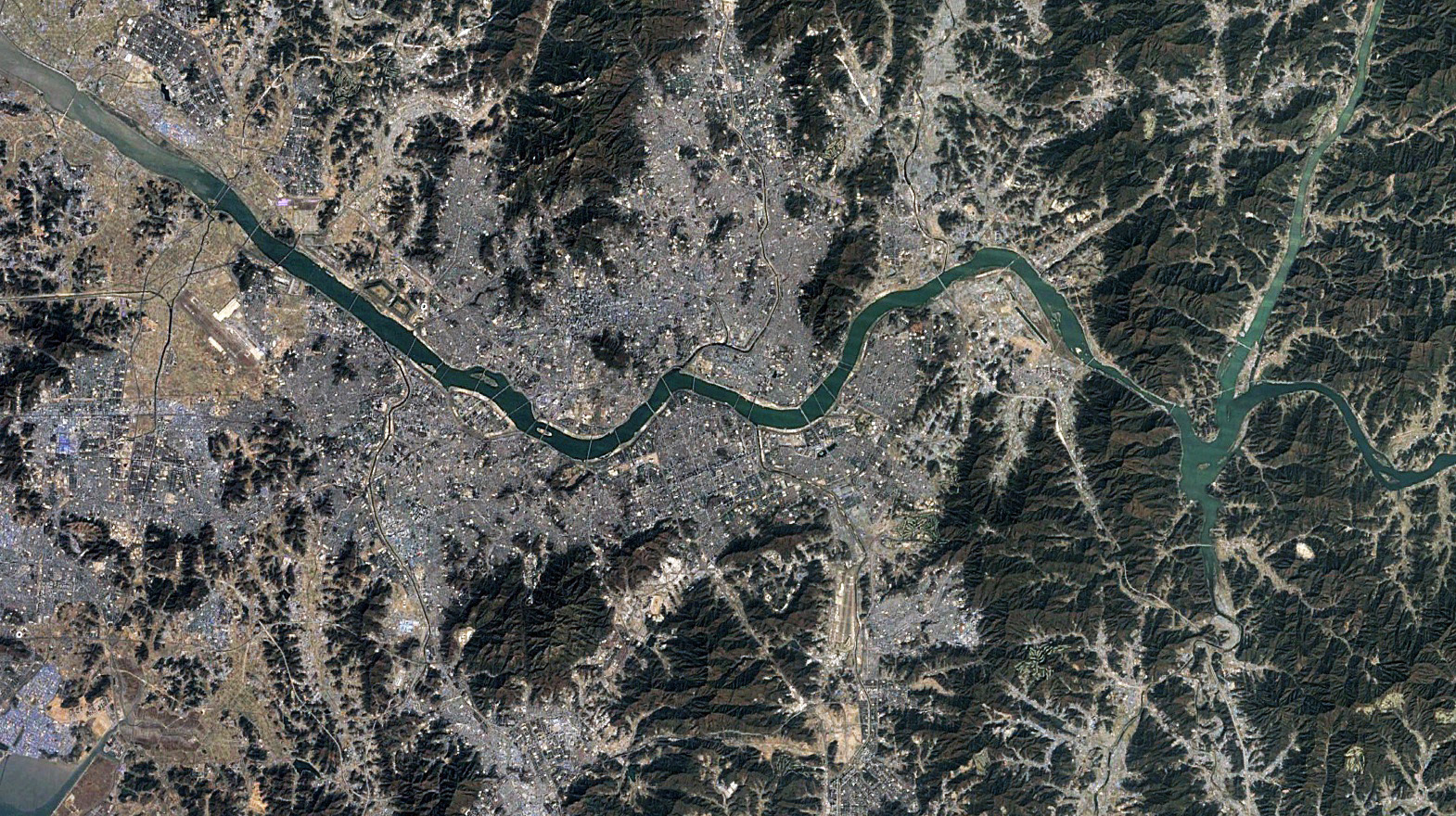 seoul satellite view 2006