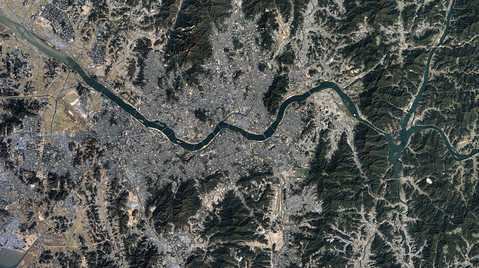 seoul satellite view 2008