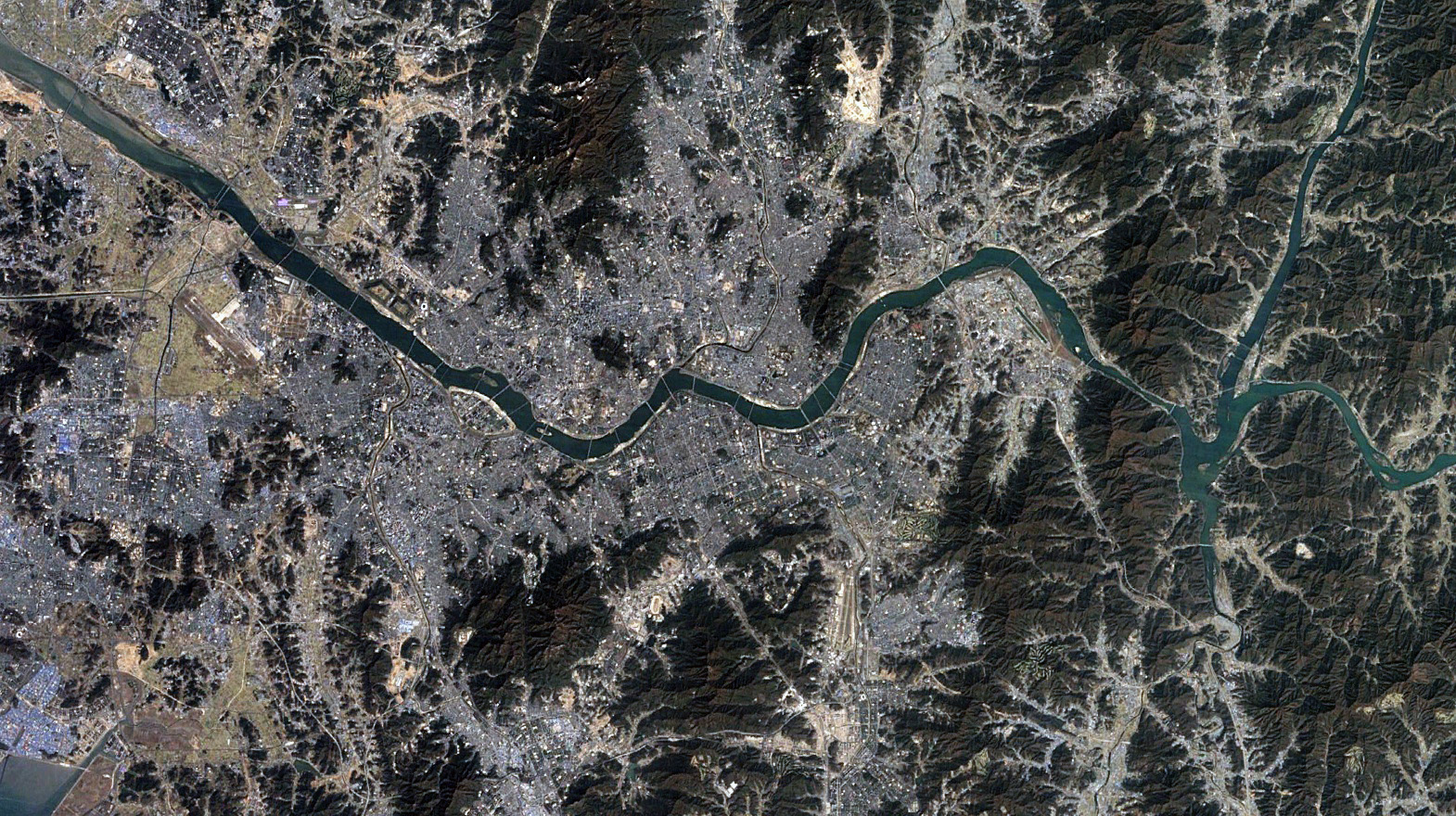 seoul satellite view 2010