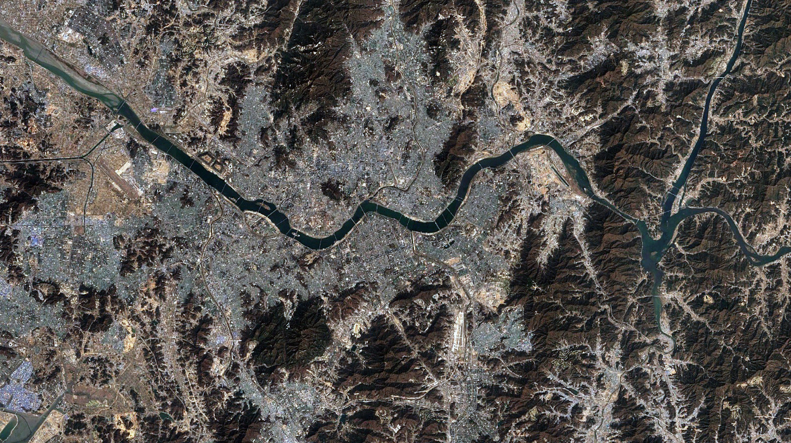 seoul satellite view 2016