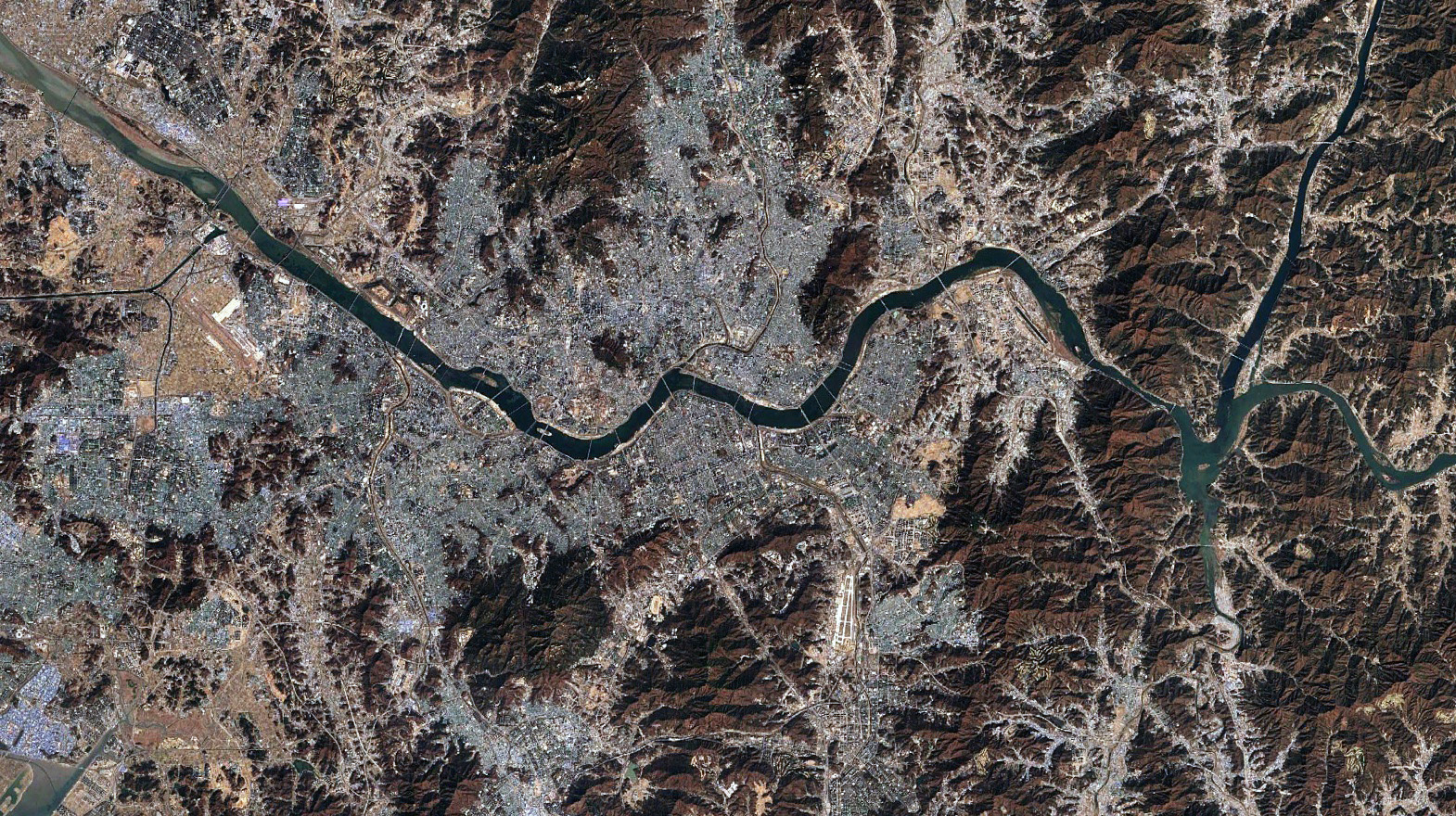 seoul satellite view 2018