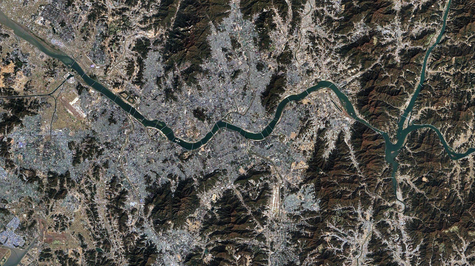 seoul satellite view 2020